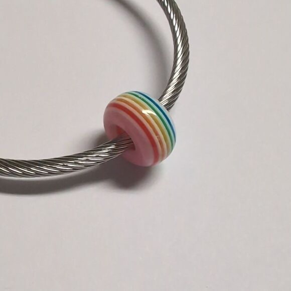Rainbow Charm for Pandora Style Bracelet - Picture 3 of 4